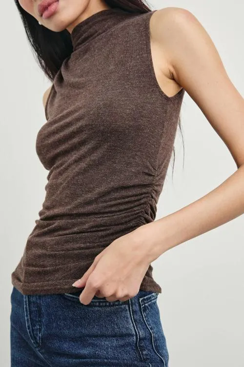 Women Rails Tops Christen Top Heather Brown Women Rails Tops Christen Top Heather Brown