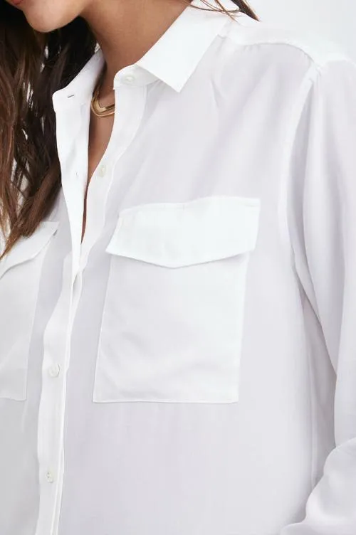 Women Rails Tops Cori Shirt Silk White