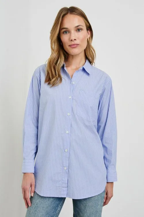 Women Rails Tops Elsa Shirt Oxford White Stripe