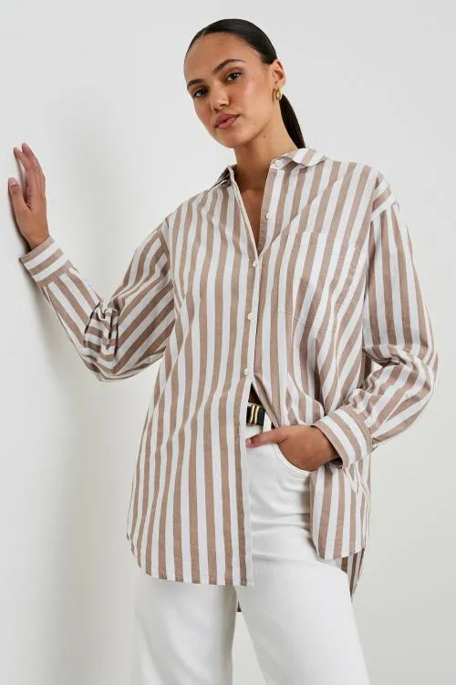 Women Rails Tops Elsa Shirt Russet White Stripe