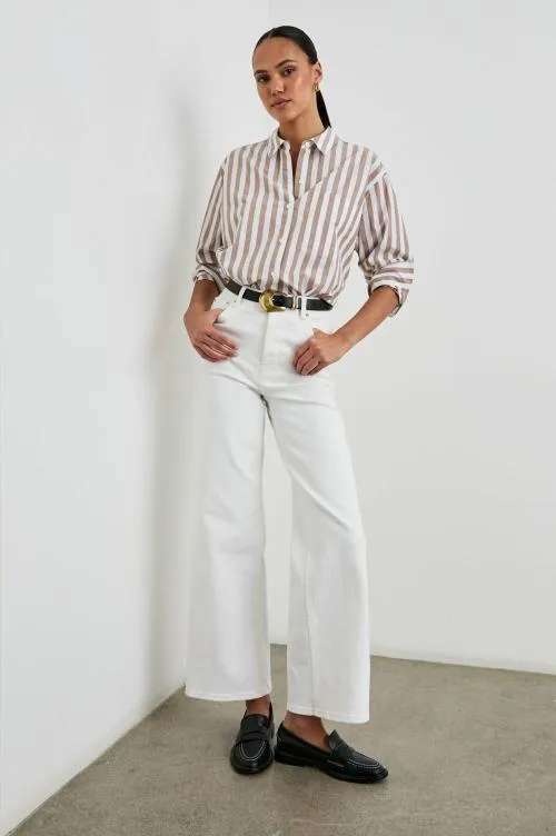 Women Rails Tops Elsa Shirt Russet White Stripe Women Rails Tops Elsa Shirt Russet White Stripe