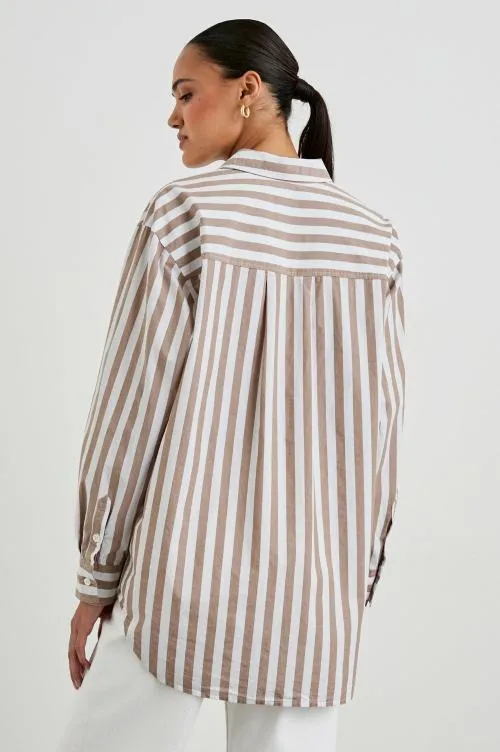 Women Rails Tops Elsa Shirt Russet White Stripe Women Rails Tops Elsa Shirt Russet White Stripe