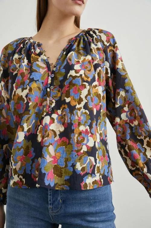 Women Rails Tops Indi Top Navy Wildflower Women Rails Tops Indi Top Navy Wildflower