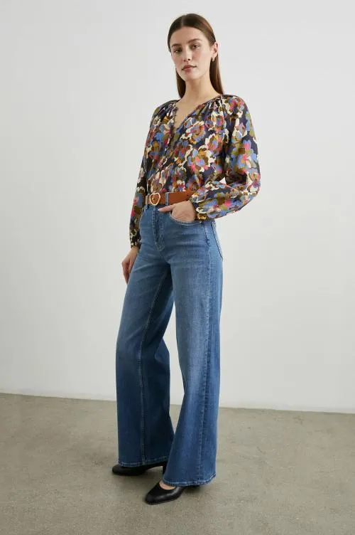 Women Rails Tops Indi Top Navy Wildflower Women Rails Tops Indi Top Navy Wildflower