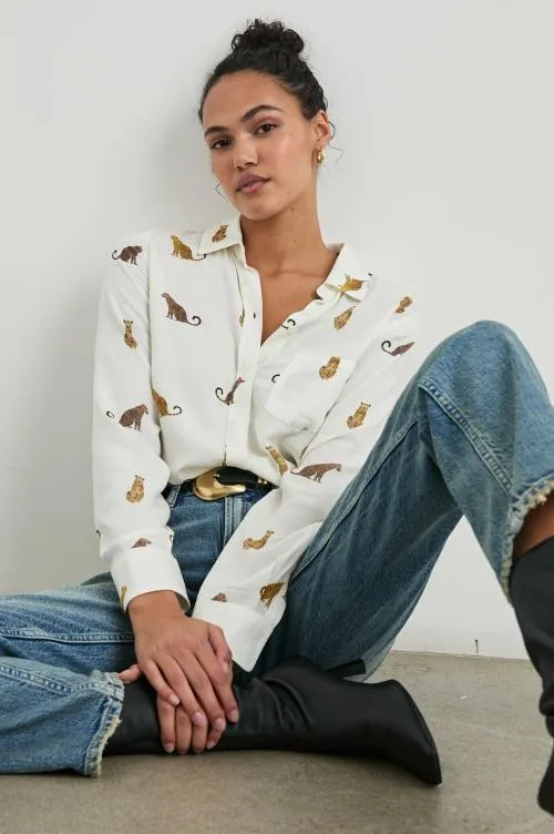 Women Rails Tops Kathryn Shirt Wild Animals