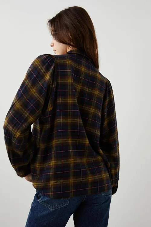 Women Rails Tops Lauren Shirt Navy Hazelnut Pink
