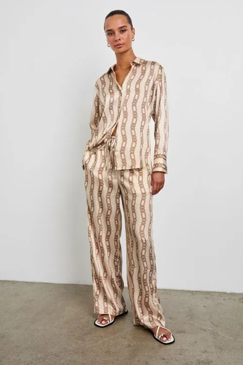 Women Rails Tops Ledger Shirt Ivory Gold Link Women Rails Tops Ledger Shirt Ivory Gold Link