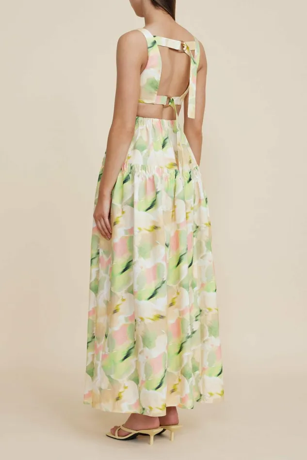 Women RANGEWOOD MIDI DRESS Flora Blur Acler Sale