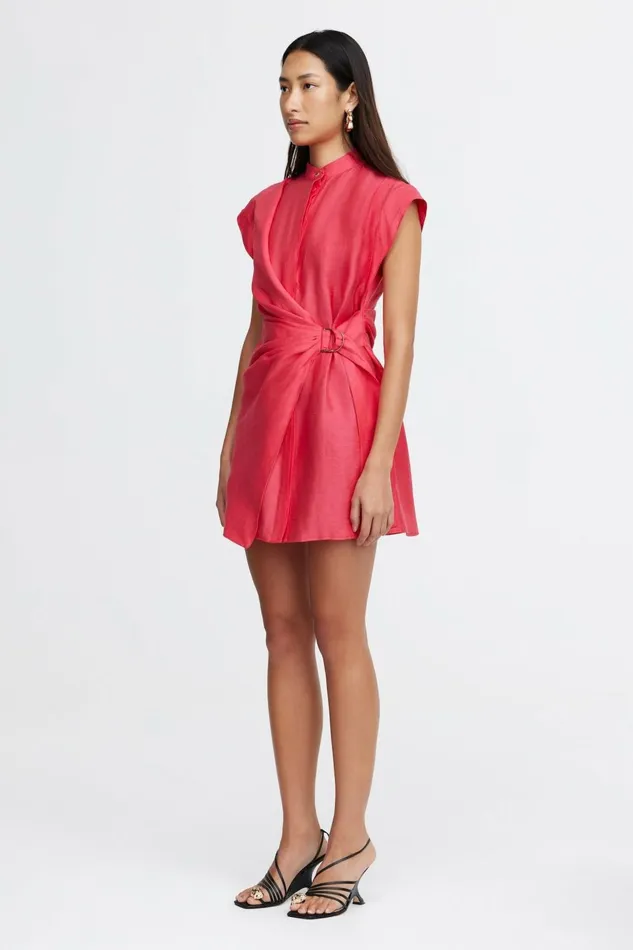 Women REMNAR MINI DRESS Berry Pink Acler Pink Dresses