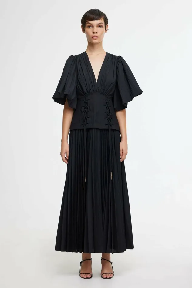 Women SEABROOK MAXI DRESS Black Acler Sale