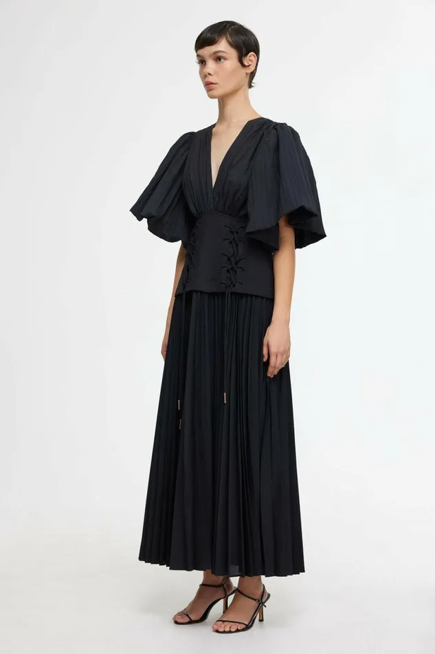 Women SEABROOK MAXI DRESS Black Acler Sale