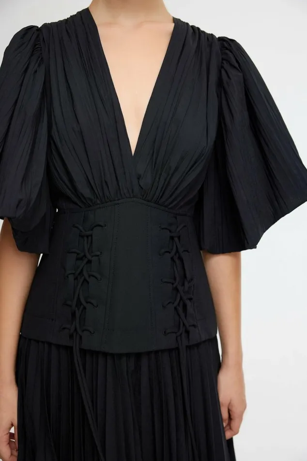 Women SEABROOK MAXI DRESS Black Acler Sale