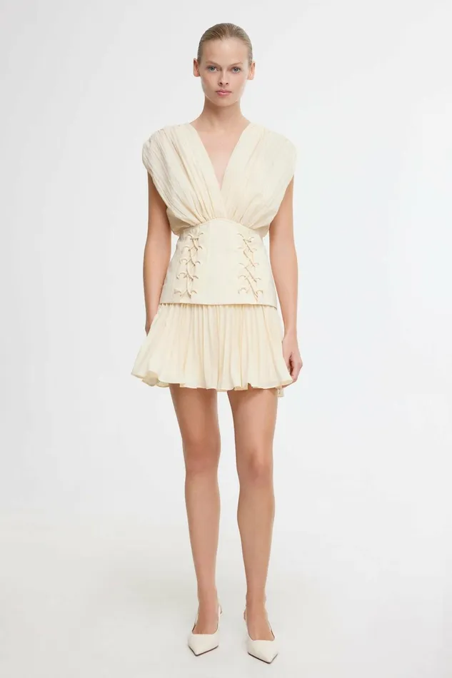 Women SEABROOK MINI DRESS Almond Acler Sale