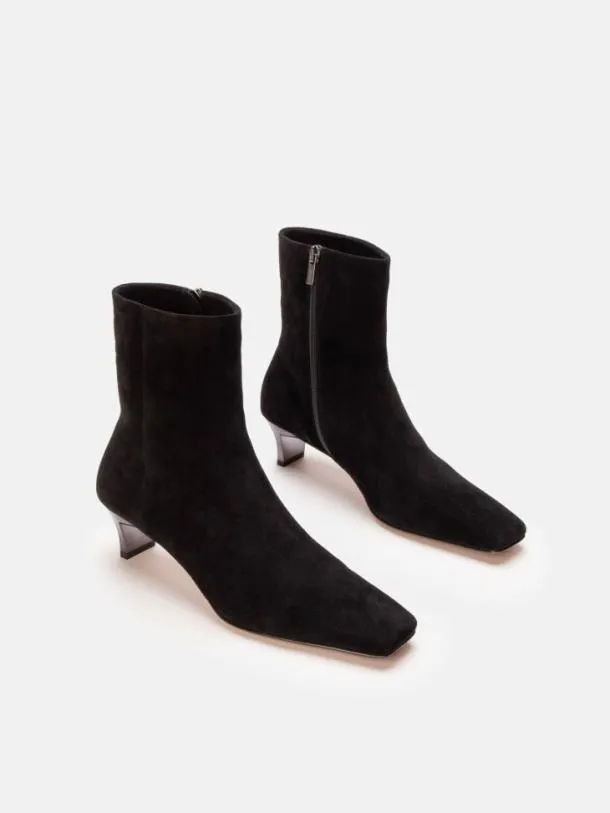 Women SENNA Suede Black Clergerie Ankle Boots