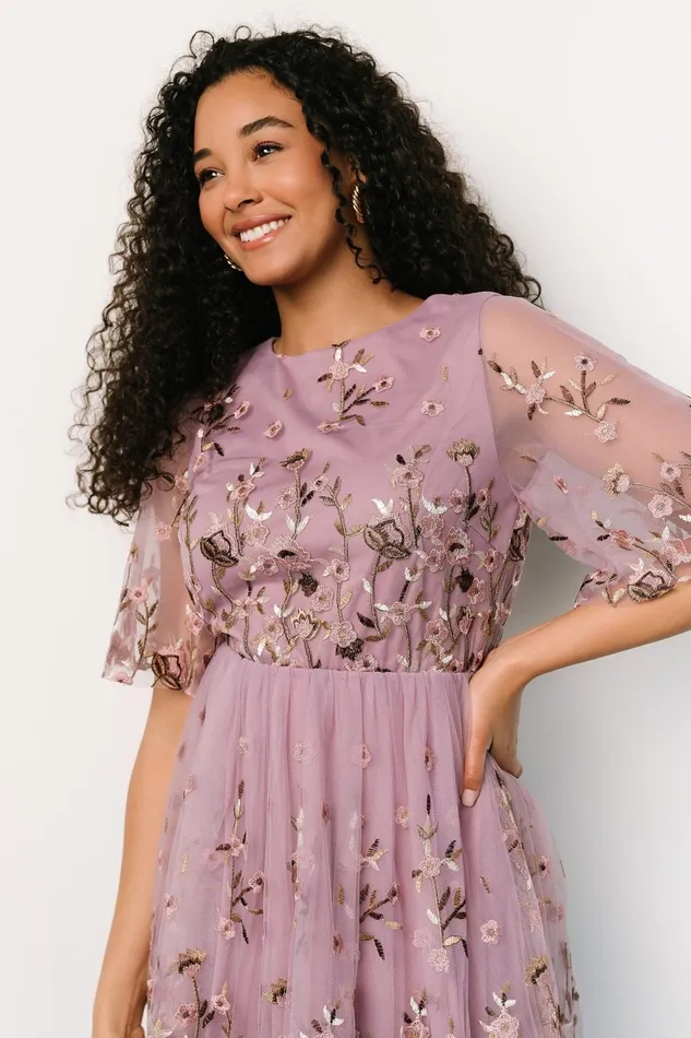 Women Short Dresses Baltic Born Duchess Tulle Dress Lilac Garden Women Short Dresses Baltic Born Duchess Tulle Dress Lilac Garden