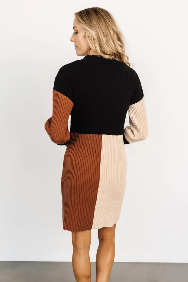 Women Short Dresses Baltic Born Easton Sweater Dress Black Multi