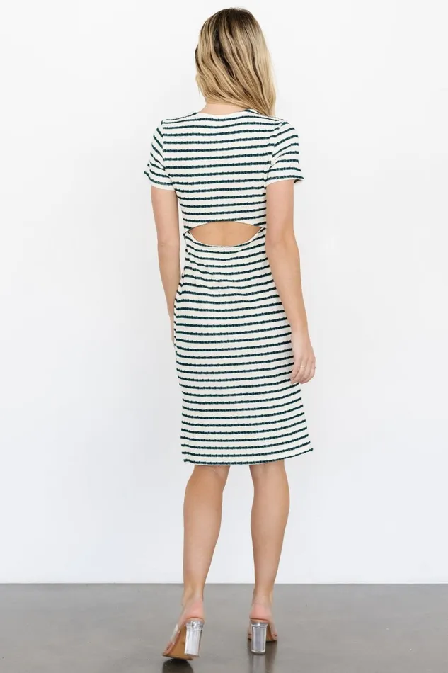 Women Short Dresses Baltic Born Linz Midi Dress Cream Green