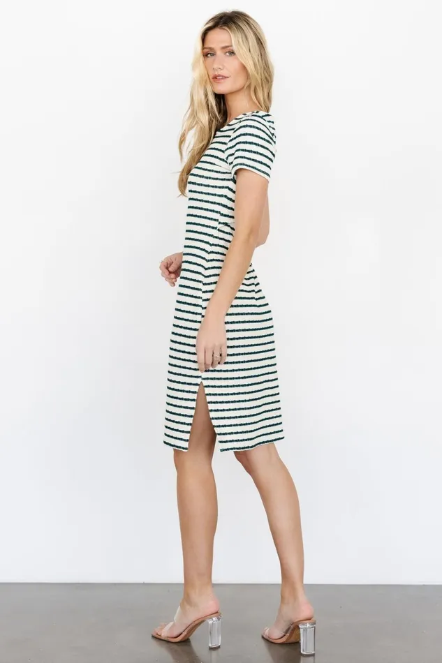 Women Short Dresses Baltic Born Linz Midi Dress Cream Green