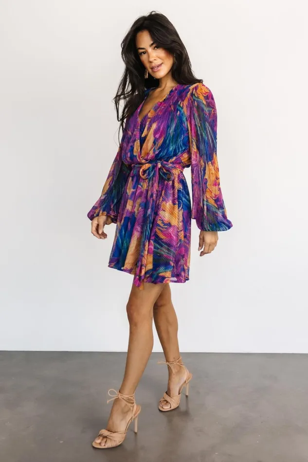 Women Short Dresses Baltic Born Rev Mini Dress Blue Multi