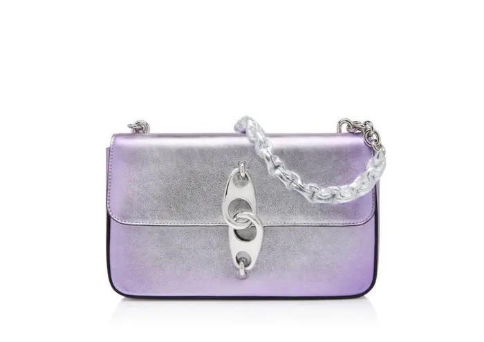 Women Shoulder Bags Tom Ford Carine Medium Shoulder Bag Silver Mauve
