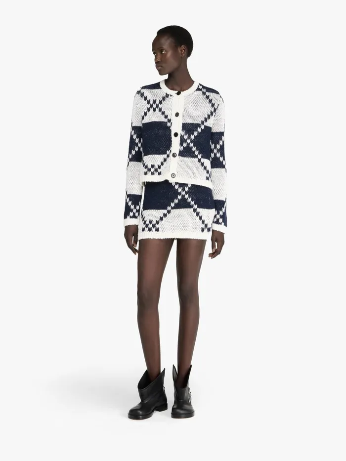Women Skirts JW Anderson FAIRISLE MINI SKIRT Off Whitenavy Women Skirts JW Anderson FAIRISLE MINI SKIRT Off Whitenavy