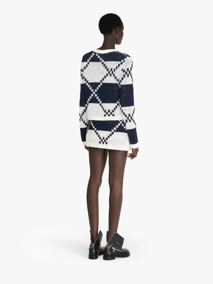Women Skirts JW Anderson FAIRISLE MINI SKIRT Off Whitenavy Women Skirts JW Anderson FAIRISLE MINI SKIRT Off Whitenavy