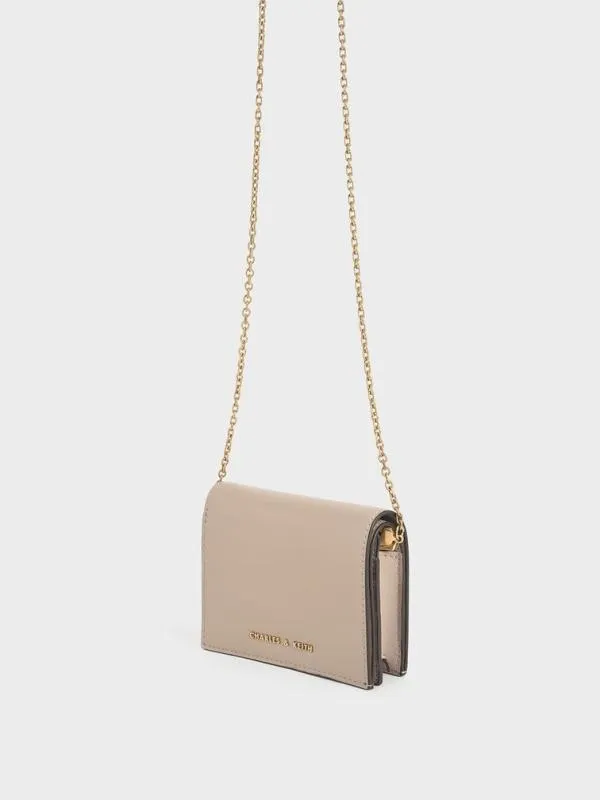 Women Snap Button Mini Short Wallet 8211 Sand CHARLES and KEITH Small Wallets Women Snap Button Mini Short Wallet 8211 Sand CHARLES and KEITH Small Wallets