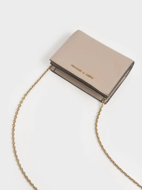 Women Snap Button Mini Short Wallet 8211 Sand CHARLES and KEITH Small Wallets Women Snap Button Mini Short Wallet 8211 Sand CHARLES and KEITH Small Wallets
