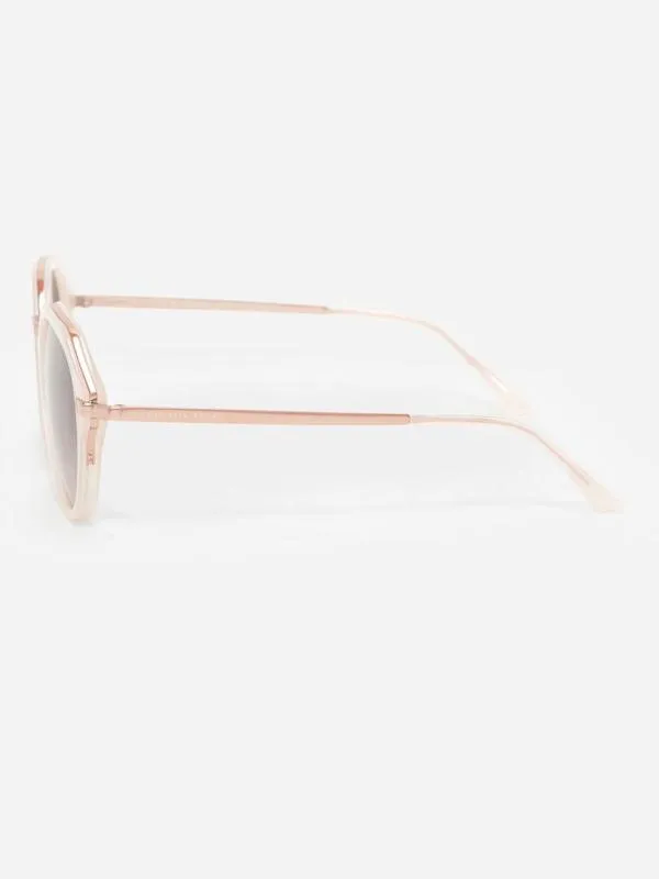 Women Solana Angular Oval Sunglasses 8211 Pink CHARLES and KEITH Round