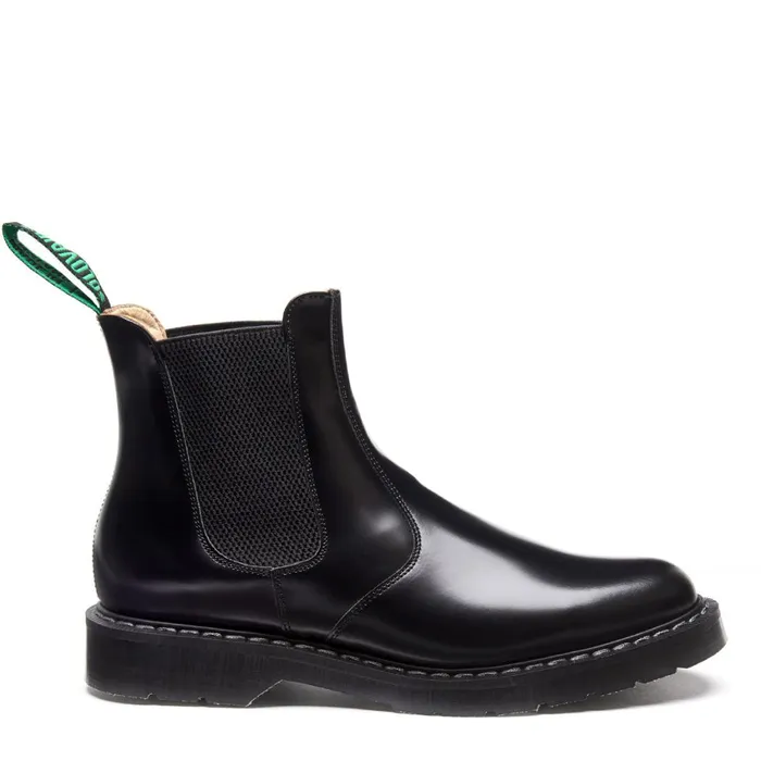 Women Solovair Dealer Boots Black HiShine Dealer Boot