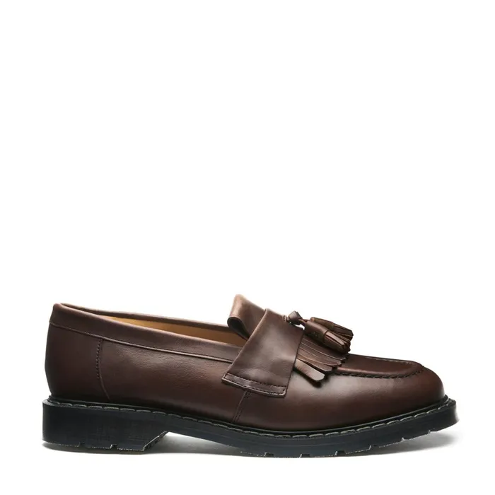 Women Solovair Loafers Gaucho Crazy Horse Tassel Loafer