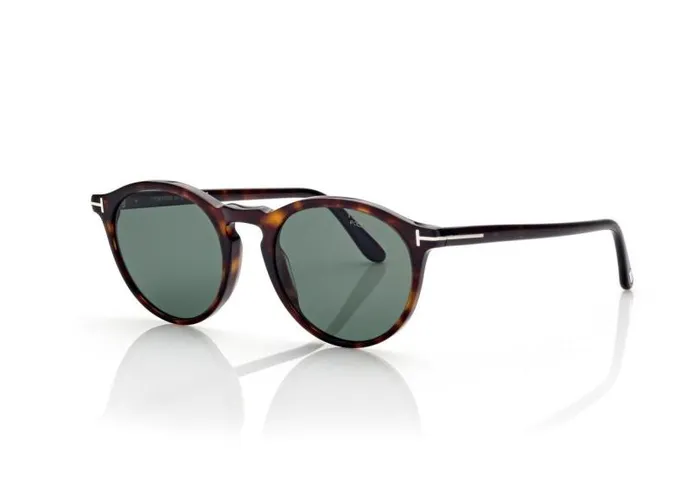 Women SUNGLASSES Tom Ford Polarized Aurele Sunglasses Dark Havana