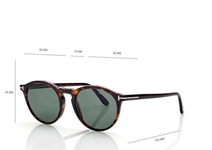 Women SUNGLASSES Tom Ford Polarized Aurele Sunglasses Dark Havana