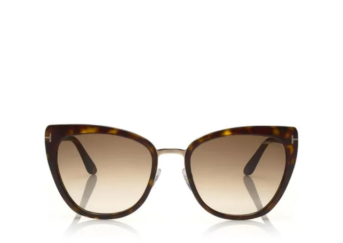 Women SUNGLASSES Tom Ford Simona Sunglasses Dark Havana