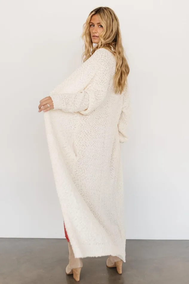 Women Sweaters Baltic Born Zonda Long Cardigan Cream Women Sweaters Baltic Born Zonda Long Cardigan Cream