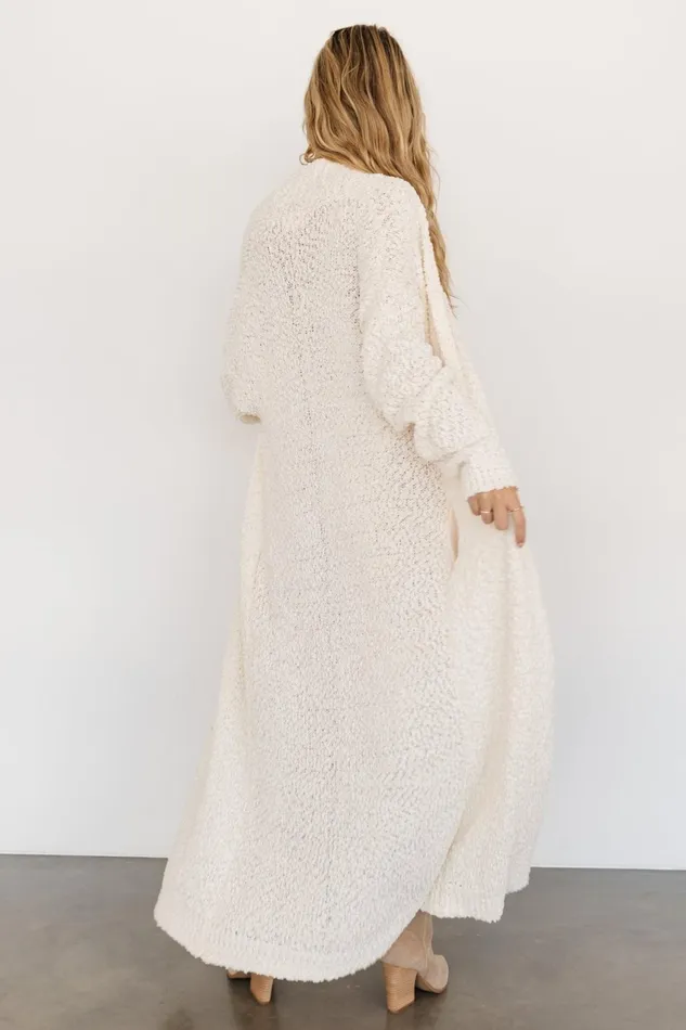 Women Sweaters Baltic Born Zonda Long Cardigan Cream Women Sweaters Baltic Born Zonda Long Cardigan Cream