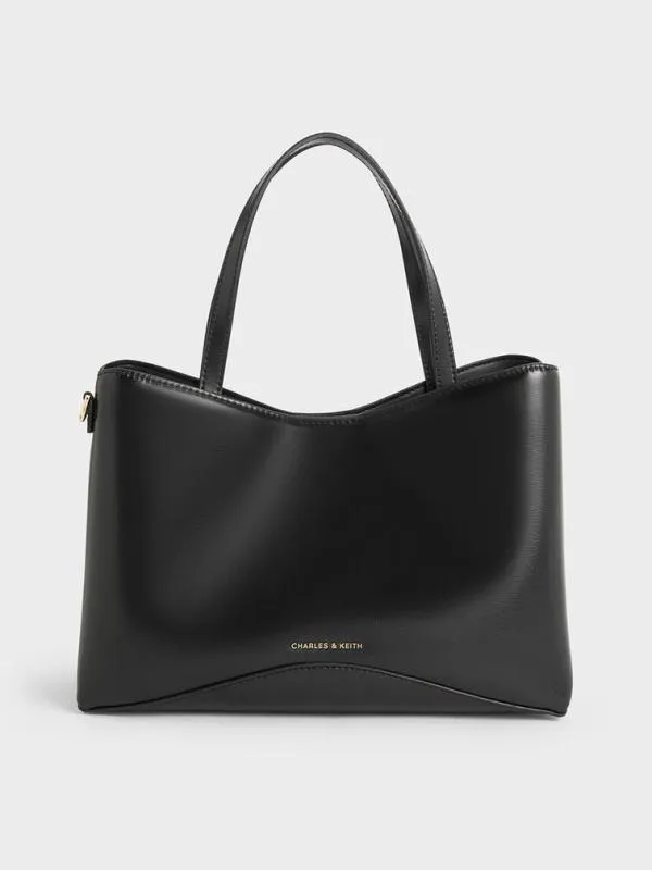 Women Sybill Tote Bag 8211 Black CHARLES and KEITH Tote Bags