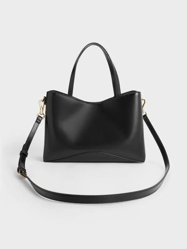 Women Sybill Tote Bag 8211 Black CHARLES and KEITH Tote Bags