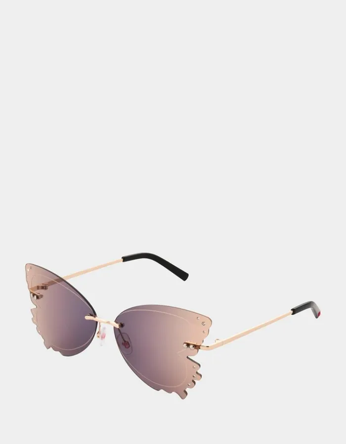 Women TAKE FLIGHT SUNGLASSES BLACK Black Betsey Johnson