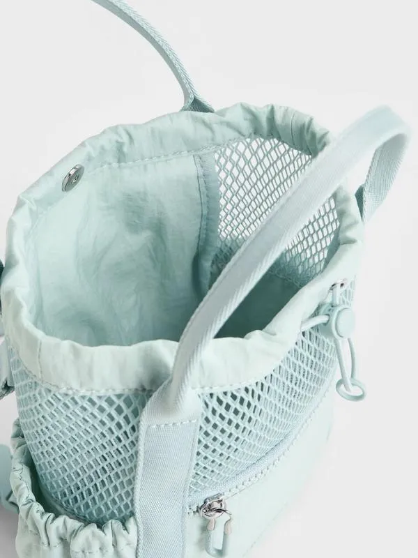 Women Terra Mesh and Nylon MultiWay Bag 8211 Sage Green CHARLES and KEITH Slouchy Bags