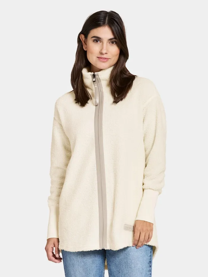 Women Tola FullZip White Foam Didriksons Spring Jackets