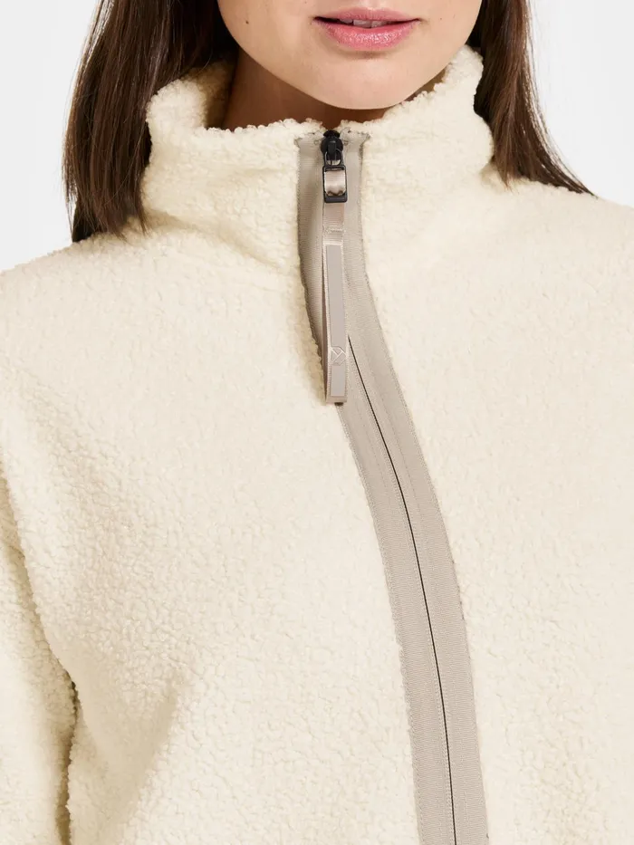 Women Tola FullZip White Foam Didriksons Spring Jackets