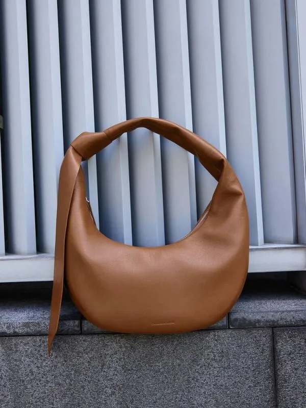 Women Toni Knotted Curved Hobo Bag 8211 Chocolate CHARLES and KEITH Slouchy Bags Women Toni Knotted Curved Hobo Bag 8211 Chocolate CHARLES and KEITH Slouchy Bags