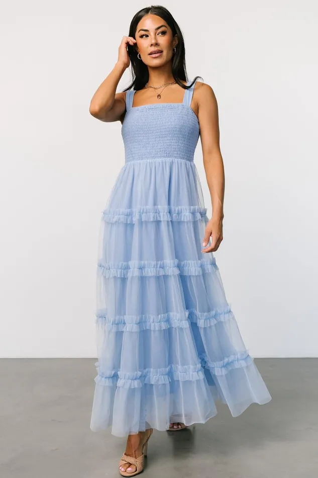 Women Tulle Styles Baltic Born Constance Tulle Maxi Dress Light Blue Women Tulle Styles Baltic Born Constance Tulle Maxi Dress Light Blue