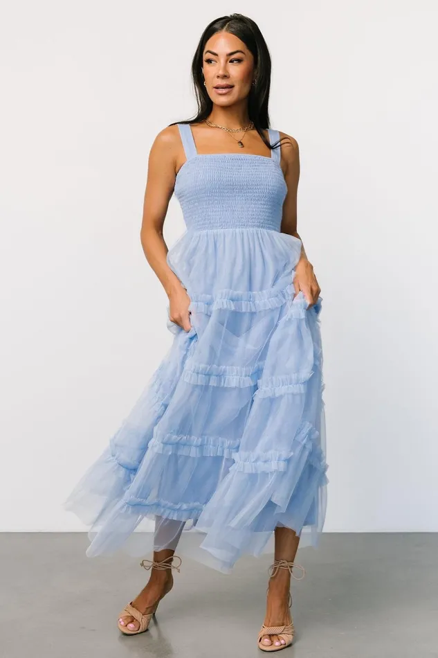 Women Tulle Styles Baltic Born Constance Tulle Maxi Dress Light Blue Women Tulle Styles Baltic Born Constance Tulle Maxi Dress Light Blue