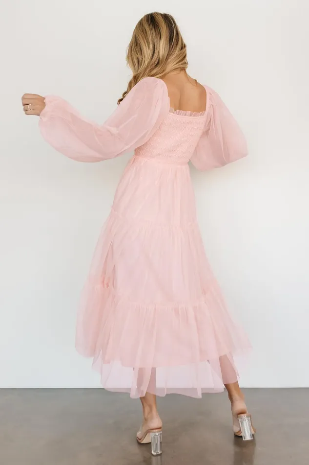 Women Tulle Styles Baltic Born Katrina Tulle Maxi Dress Pale Blush