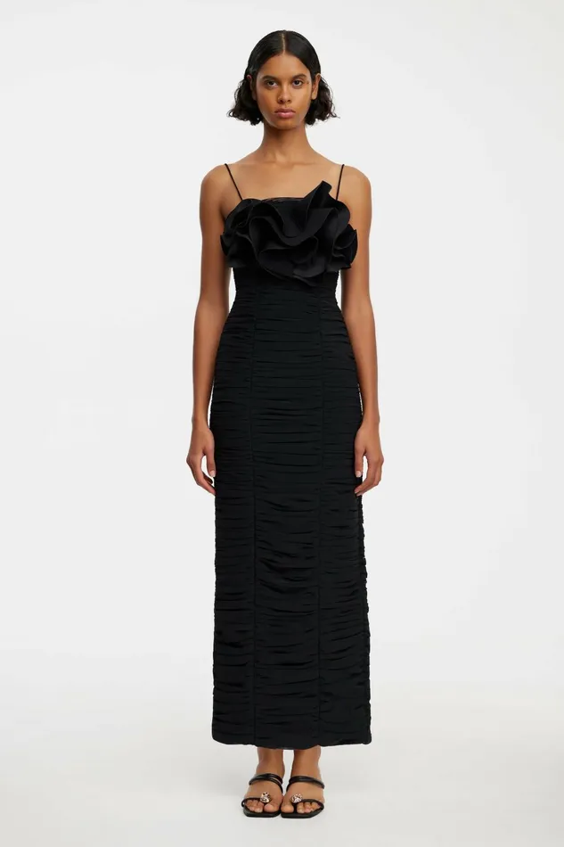 Women WALSWORTH MIDI DRESS Black Acler Midi Dresses