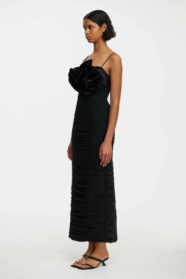 Women WALSWORTH MIDI DRESS Black Acler Midi Dresses