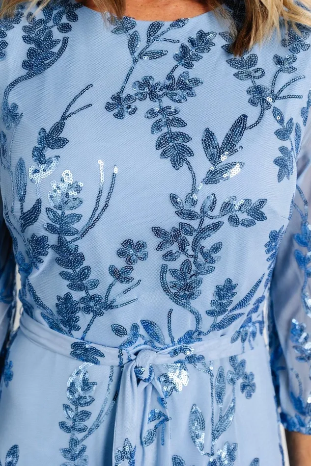 Women Wedding Guest Baltic Born Destiny Sequin Maxi Dress Blue Women Wedding Guest Baltic Born Destiny Sequin Maxi Dress Blue