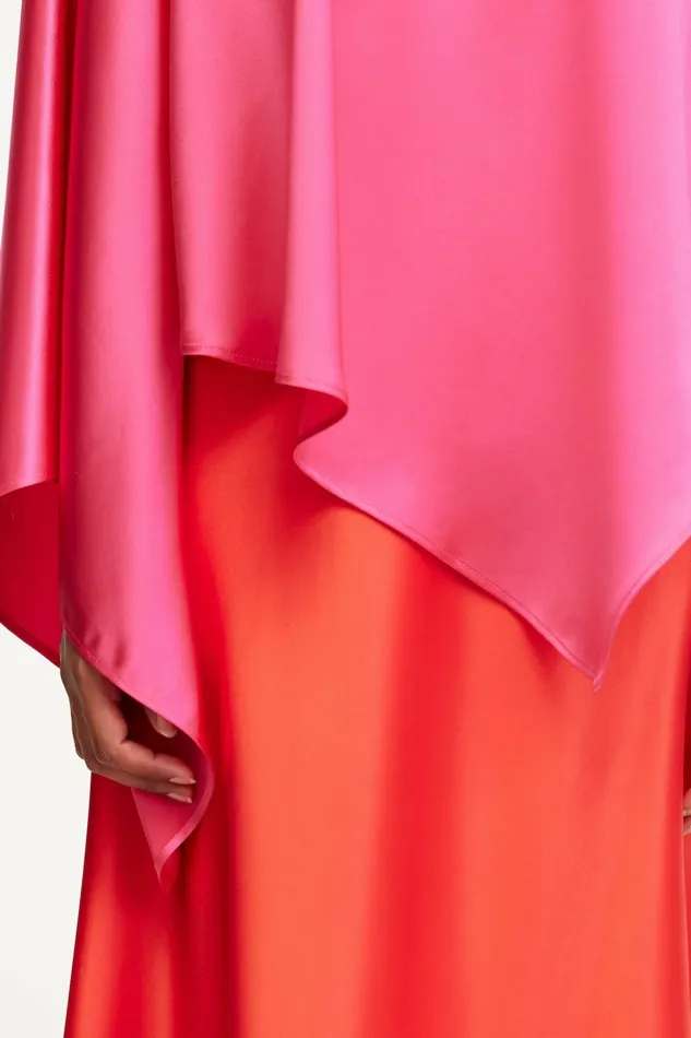 Women WESTACRE MIDI DRESS Chilli With Fuschia Acler Midi Dresses